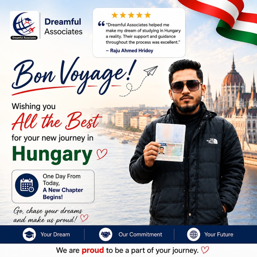 Raju Ahmed Hridoy - Hungary Visa Approved